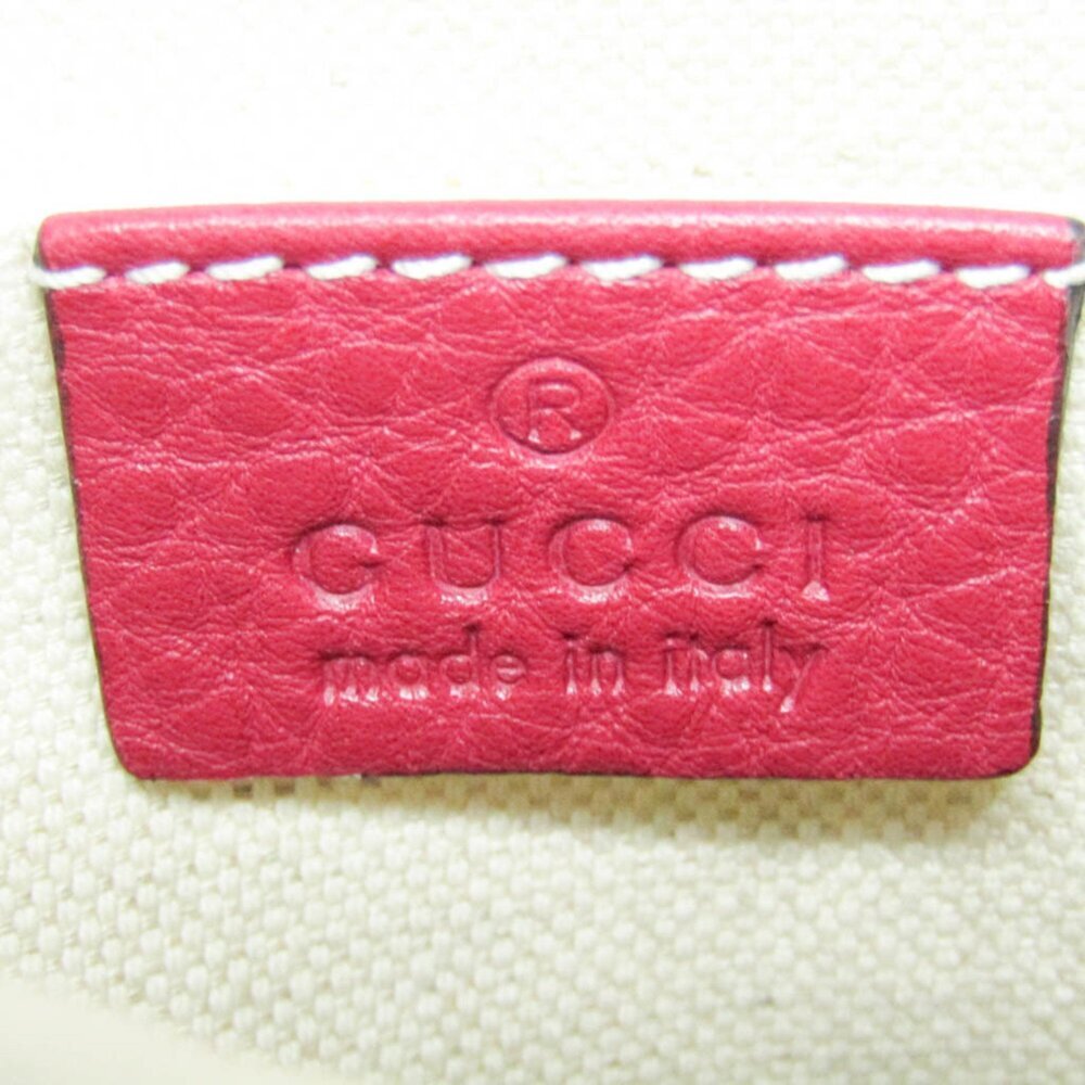 GUCCI Authentic Pink Leather Bamboo Backpack - Picture 16 of 16